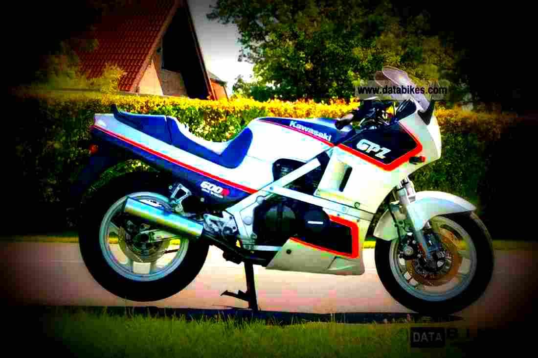 Kawasaki GPZ 600 R 1989 5 motorbike A4 Photo Print