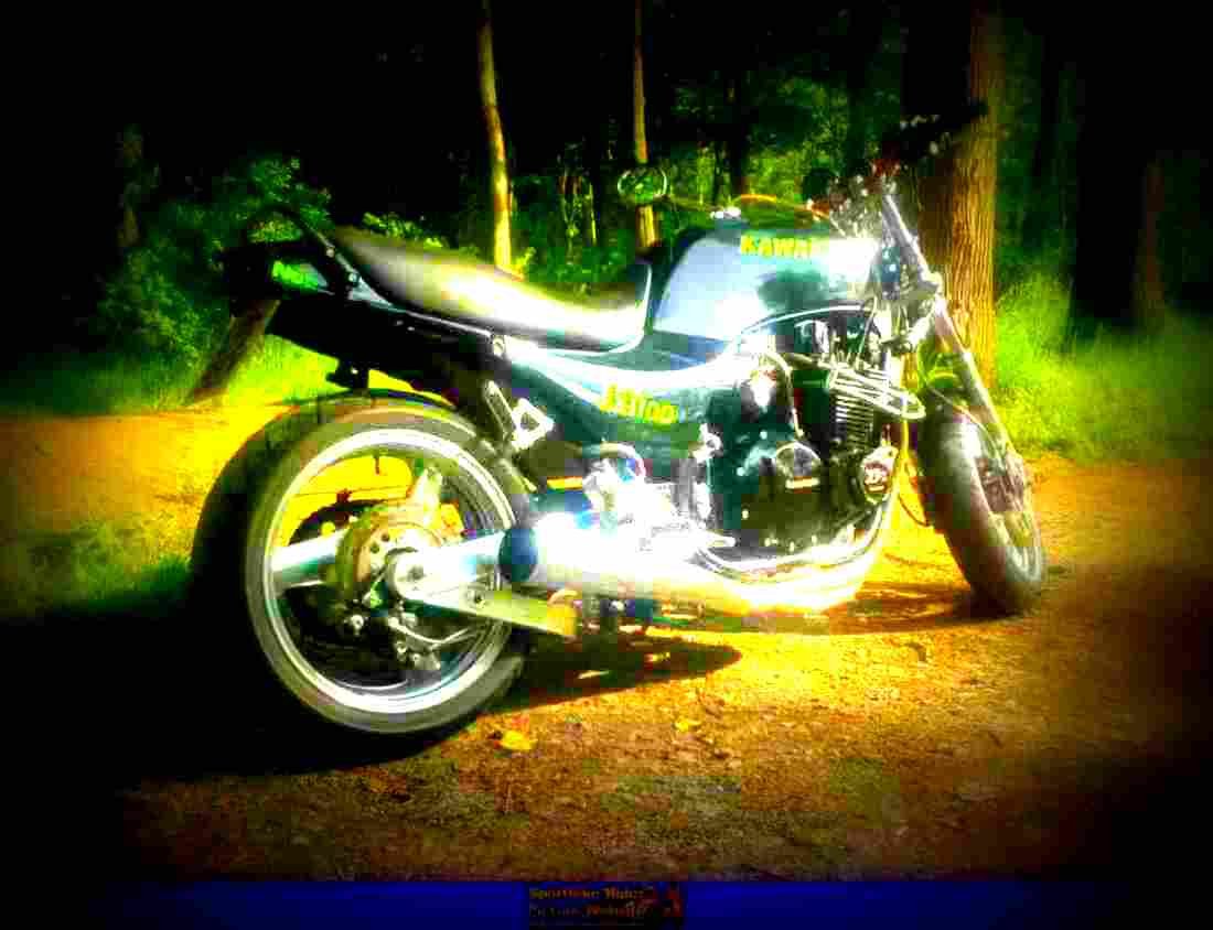 Kawasaki GPZ 600 R (reduced effect) 1987 4 motorbike A4 Photo Print
