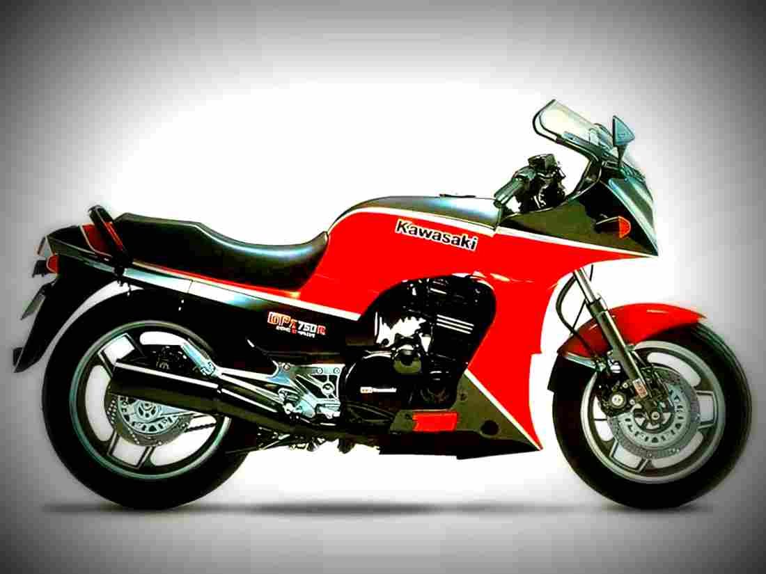 Kawasaki GPZ 750 R 1986 2 motorbike A4 Photo Print