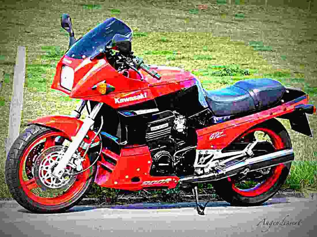 Kawasaki GPZ 900 R 1992 2 motorbike A4 Photo Print