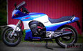 Kawasaki GPZ 900 R (reduced effect) 1986 3 motorbike A4 Photo Print