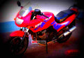 Kawasaki GPZ 900 R (reduced effect) 1987 2 motorbike A4 Photo Print