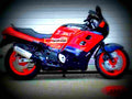 Kawasaki GPZ 900 R (reduced effect) 1987 4 motorbike A4 Photo Print