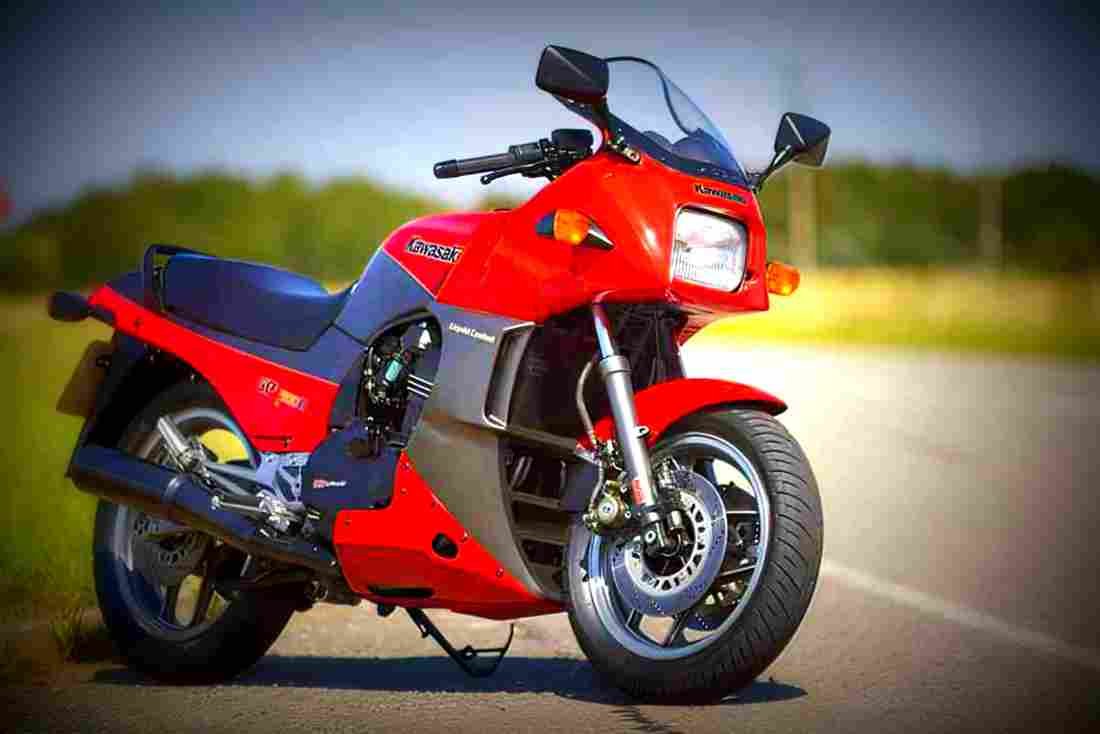 Kawasaki GPZ 900 R (reduced effect) 1988 3 motorbike A4 Photo Print