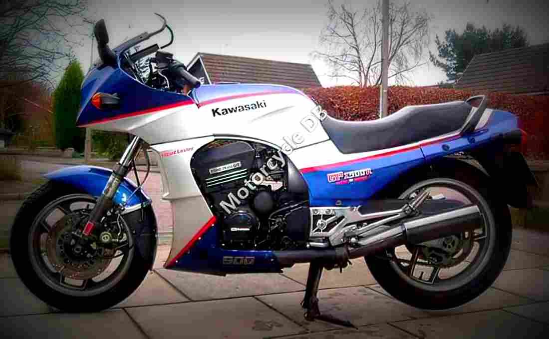 Kawasaki GPZ 900 R (reduced effect) 1989 2 motorbike A4 Photo Print
