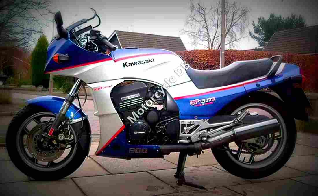Kawasaki GPZ 900 R (reduced effect) 1990 1 motorbike A4 Photo Print