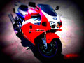 Kawasaki GPZ 900 R (reduced effect) 1990 4 motorbike A4 Photo Print