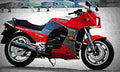 Kawasaki GPZ 900 R (reduced effect) 1991 4 motorbike A4 Photo Print