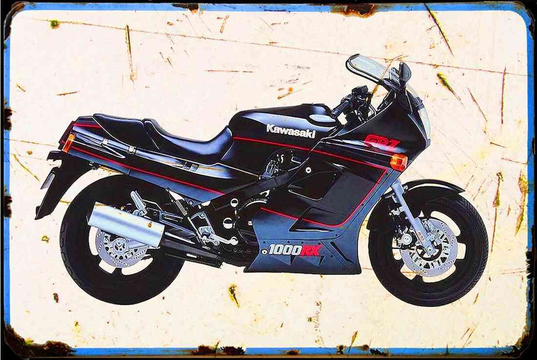 Kawasaki GPZ1000RX 1986 A4 Photo Print