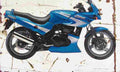 Kawasaki GPZ500S 1996 Aged Vintage A4 Photo Print