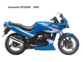Kawasaki GPZ500S 1996 motorbike A4 Photo Print