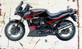 Kawasaki GPZ500S 2001 Aged Vintage A4 Photo Print