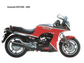 Kawasaki GPZ750R 1985 motorbike A4 Photo Print