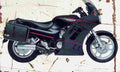 Kawasaki GTR1000 1991 Aged Vintage A4 Photo Print