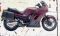 Kawasaki GTR1000 1999 Aged Vintage A4 Photo Print
