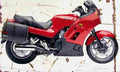 Kawasaki GTR1000 2003 Aged Vintage A4 Photo Print