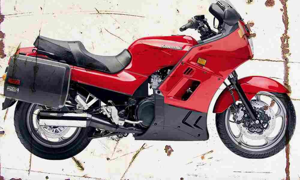Kawasaki GTR1000 2003 Aged Vintage A4 Photo Print
