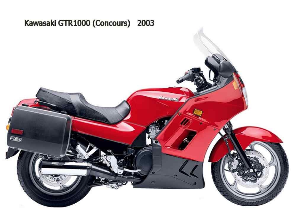 Kawasaki GTR1000 2003 motorbike A4 Photo Print