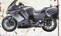 Kawasaki GTR1400 2007 Aged Vintage A4 Photo Print