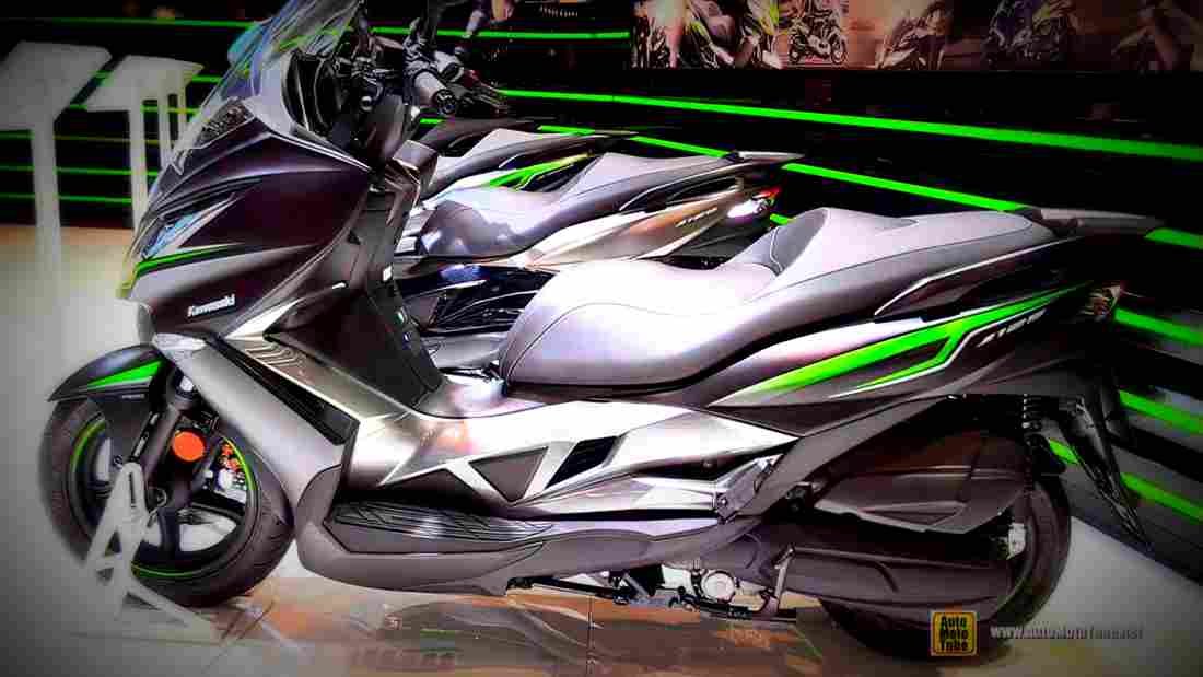 Kawasaki J125 2017 2 motorbike A4 Photo Print