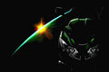 Kawasaki J300 300cc 5 motorbike A4 Photo Print
