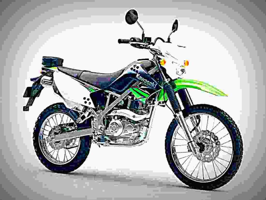 Kawasaki KDX 125 125cc 6 motorbike A4 Photo Print