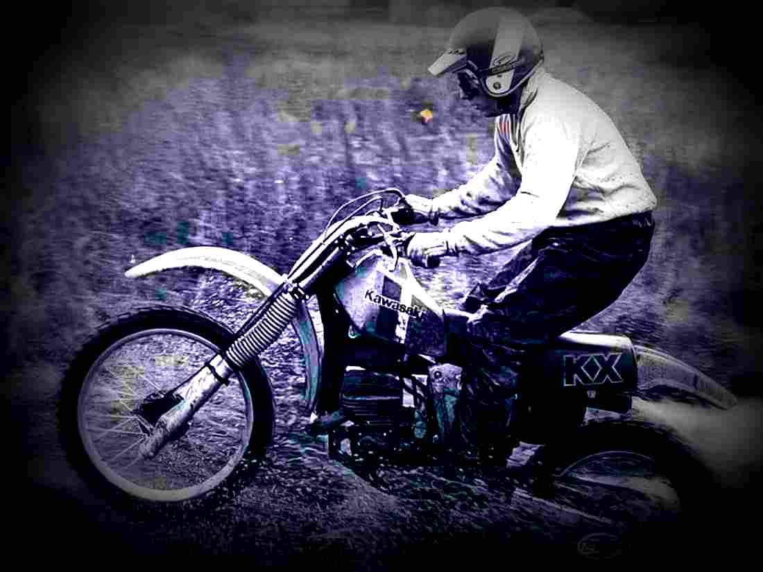 Kawasaki KDX 175 1981 5 motorbike A4 Photo Print