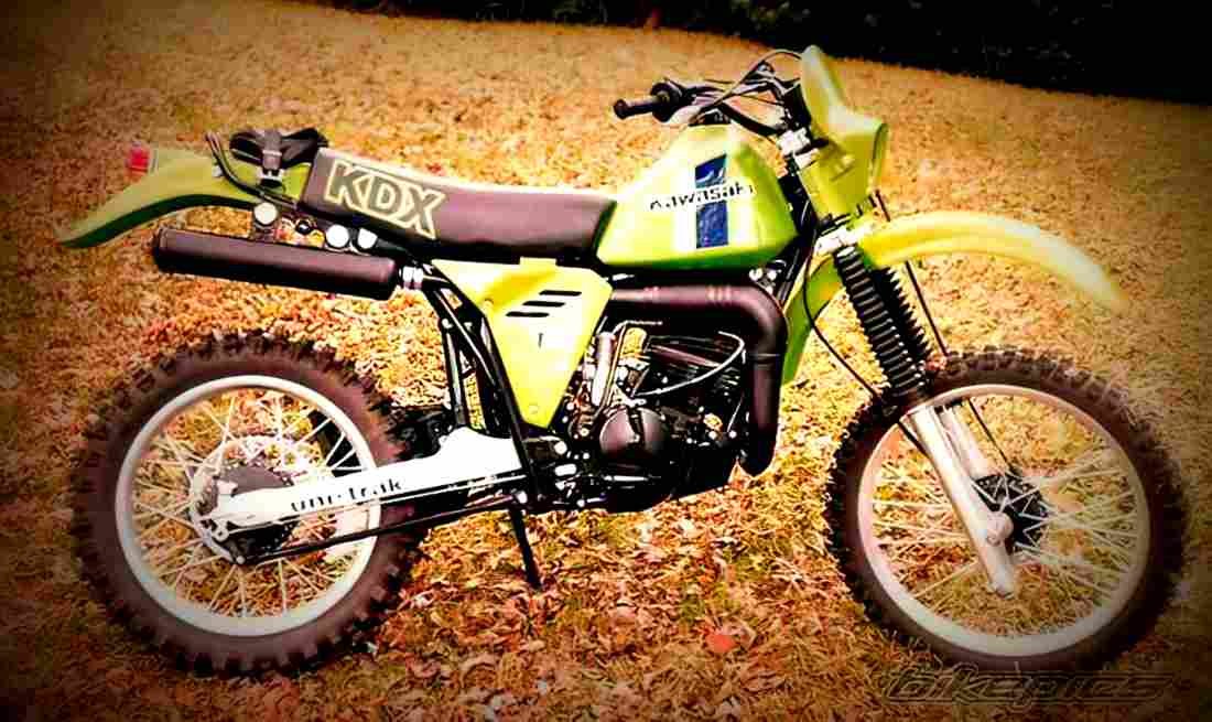 Kawasaki KDX 175 1982 2 motorbike A4 Photo Print