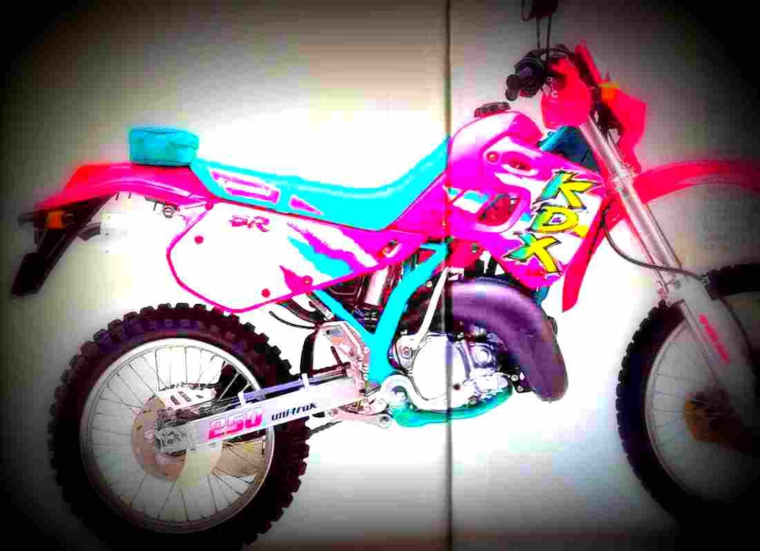 Kawasaki KDX 250 KDX 250 SR 2 motorbike A4 Photo Print