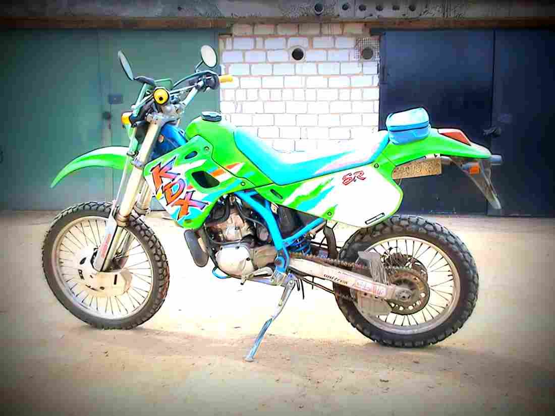 Kawasaki KDX 250 KDX 250 SR 4 motorbike A4 Photo Print