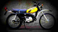 Kawasaki KE 125 1975 3 motorbike A4 Photo Print