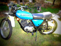 Kawasaki KE 125 1977 3 motorbike A4 Photo Print