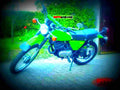 Kawasaki KE 125 1977 5 motorbike A4 Photo Print