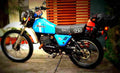 Kawasaki KE 125 1981 3 motorbike A4 Photo Print