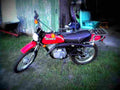 Kawasaki KE 125 1983 4 motorbike A4 Photo Print