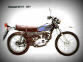 Kawasaki KE 175 1981 4 motorbike A4 Photo Print