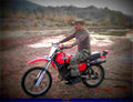 Kawasaki KE 175 1983 4 motorbike A4 Photo Print