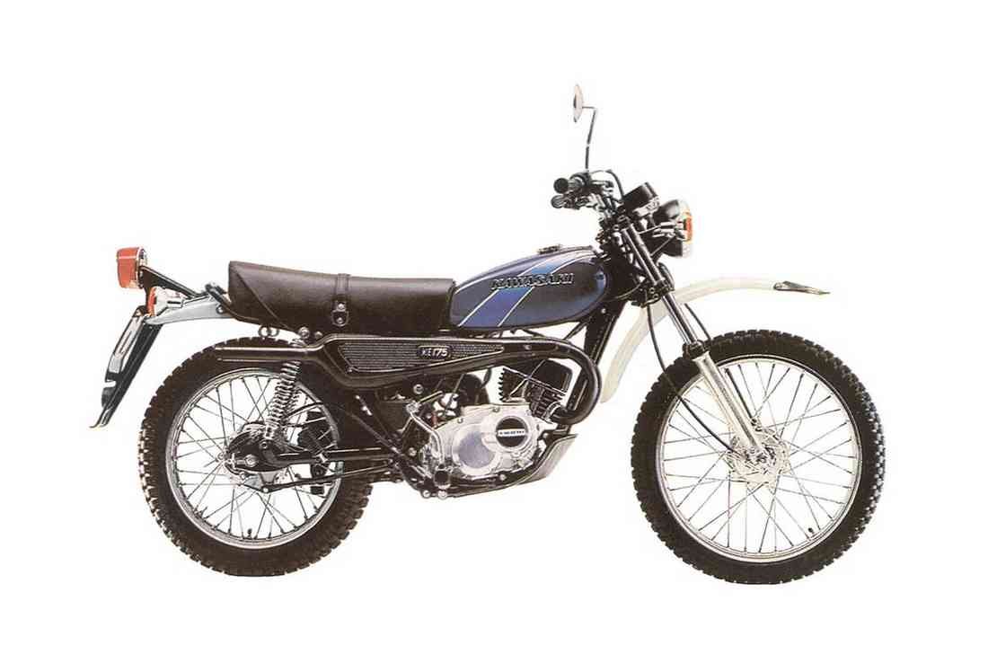 Kawasaki KE175 1977 A4 Photo Print