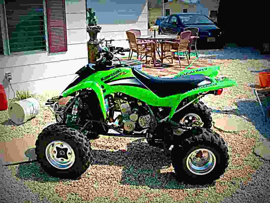 Kawasaki KFX 400 2005 2 motorbike A4 Photo Print
