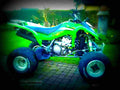 Kawasaki KFX 50 2004 3 motorbike A4 Photo Print
