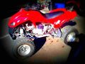 Kawasaki KFX 700 2005 3 motorbike A4 Photo Print