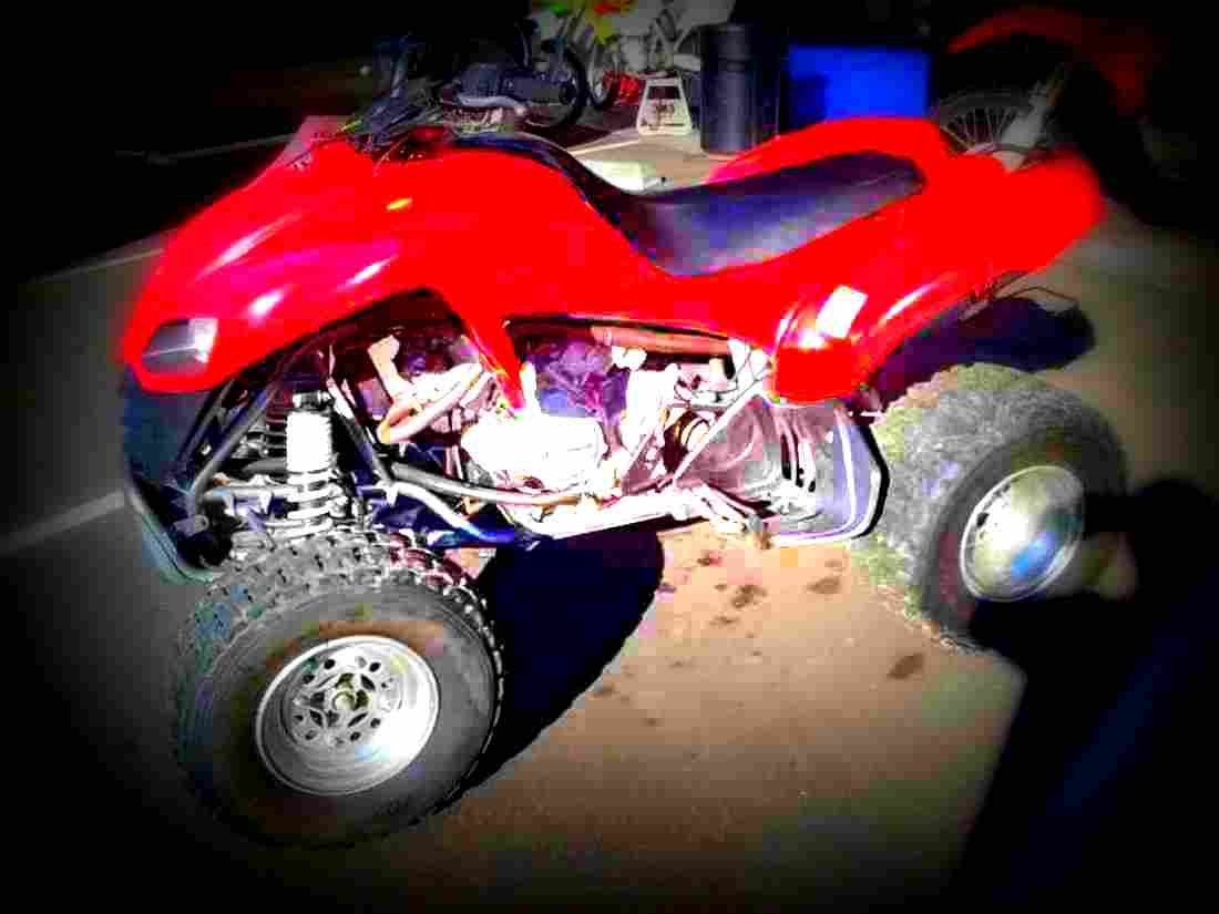 Kawasaki KFX 700 2005 3 motorbike A4 Photo Print