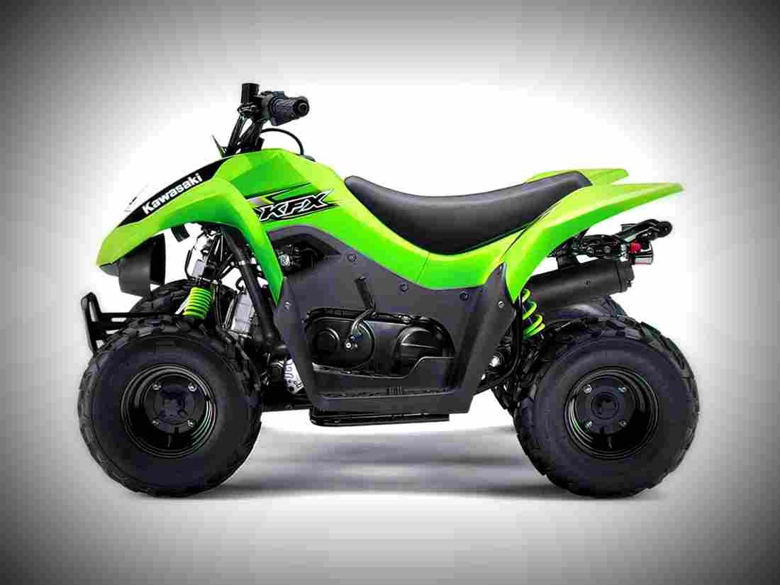 Kawasaki KFX50 2017 3 motorbike A4 Photo Print