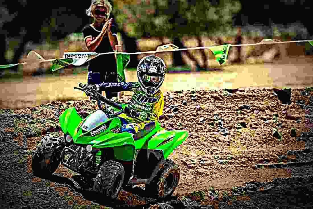Kawasaki KFX50 2017 4 motorbike A4 Photo Print