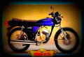 Kawasaki KH 125 1977 1 motorbike A4 Photo Print