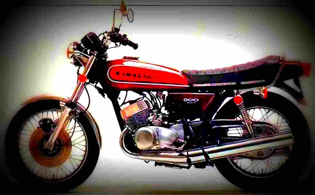 Kawasaki KH 400 1975 4 motorbike A4 Photo Print