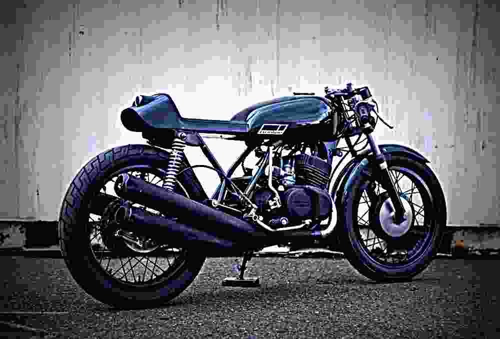 Kawasaki KH 400 1975 5 motorbike A4 Photo Print