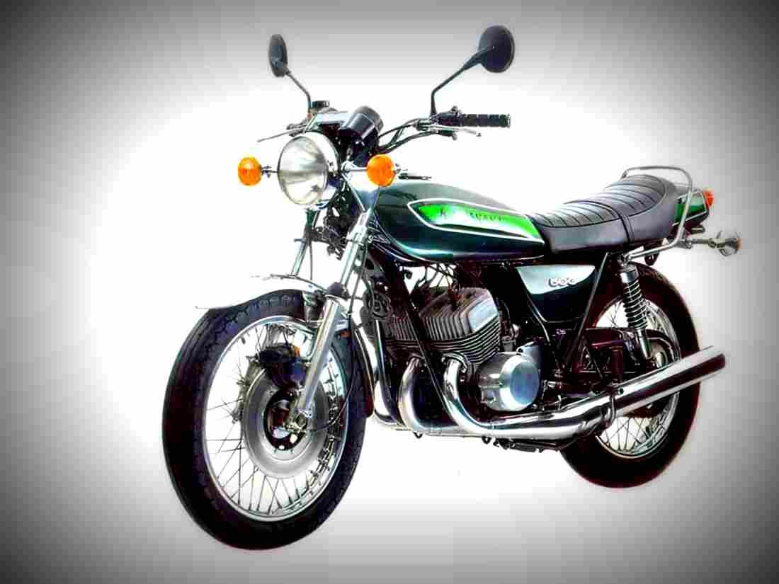Kawasaki KH 400 1976 6 motorbike A4 Photo Print