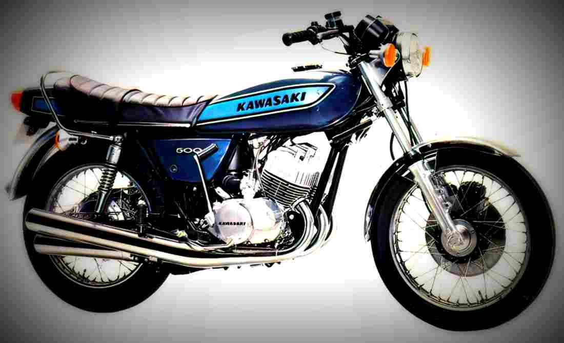 Kawasaki KH 500 1976 3 motorbike A4 Photo Print