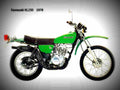 Kawasaki KL 250 1978 5 motorbike A4 Photo Print